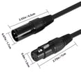 thumbnail image 3 of Amdohai 1M/3.3ft XLR Cable DMX Stage Light Cable 3-Pin, 3 of 8