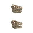 thumbnail image 1 of Methold Cráneo de cocodrilo de decoración de acuario de resina para adorno de pecera MB9-16 2piezas, 1 of 6