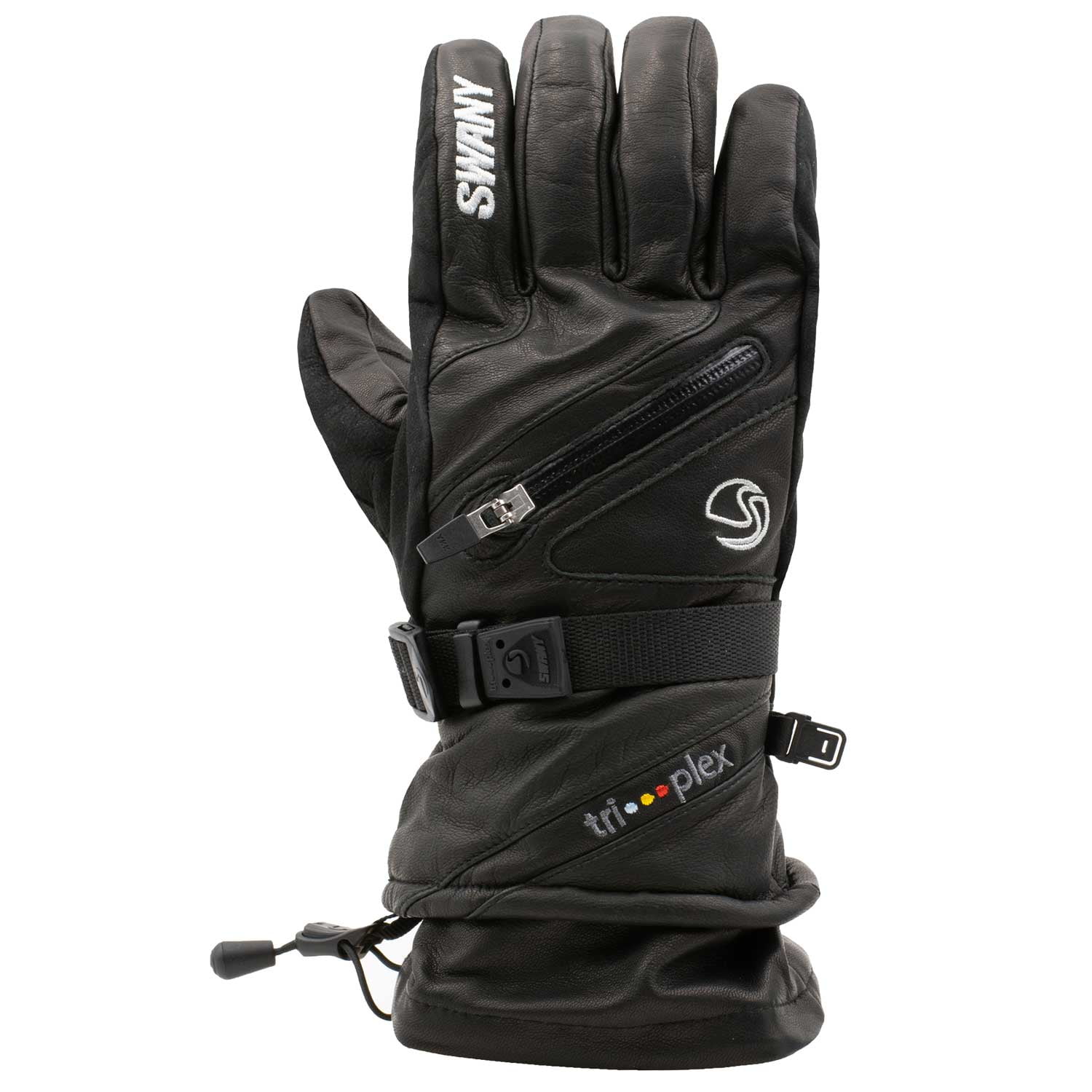 Ladies Swany Thinsulate Leather Driving Gloves,Black 