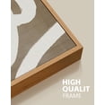 thumbnail image 2 of SHENIFY Mid-Century Duotone Minimal Dark Brush Stroke Boho Abstract Wall Art Neutral Modern Minimalist Painting Decorative Artwork 11x14in3pcs Natural Framed, 2 of 5
