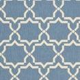 thumbnail image 4 of SAFAVIEH Courtyard Allison Geometric Bordered Indoor/Outdoor Area Rug, 4' x 5'7", Blue/Beige, 4 of 5