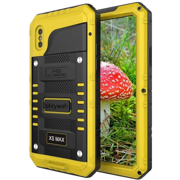 Mitywah Étui Antichoc pour iPhone TP Max, Étanche, Protection Intégrale, Protection d'Écran Intégrée, Robuste