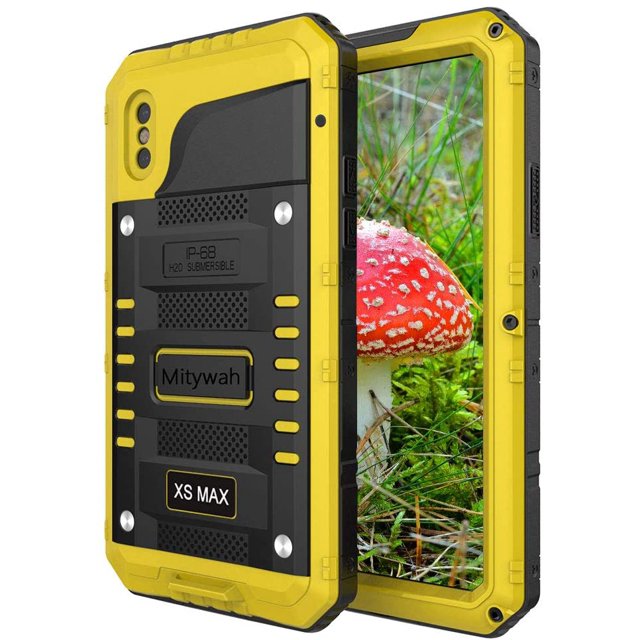 Mitywah Étui Antichoc pour iPhone TP Max, Étanche, Protection Intégrale, Protection d'Écran Intégrée, Robuste