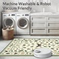 thumbnail image 5 of ODIKA 4'x6' Machine Washable Non-Slip Area Rug, Botanical Garden Insect Motif Design High Traffic Rug, Ivory, 280421, 5 of 5