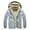 A-Grey86, variant on Men's Sherpa Lined Full Zip Hoodie Relaxed Fit Kangaroo Pocket Hooded Jacket Warm Cozy Outdoor Daily Wear Sweatshirt