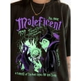 thumbnail image 1 of Halloween T-shirt - Women'S Black Retro Maleficent Graffiti T-Shirt- Villains Graphic Tee with Neon Green& Purple Design, Comfort Color Casual Summer Top, Trips& Birthd[Cool Design], 1 of 6