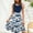 Multicolor(New)B, variant on Summer Casual Women's Fashion Print Comfortable V Neck Sleeveless Knee Length Waist Defining A Line Skirt