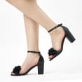 thumbnail image 7 of Ecetana Womens High Heel Sandals Open Toe Ankle Strap Chunky Heel Dress Shoes for Wedding Party, 7 of 7