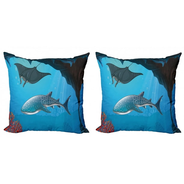 shark throw pillow