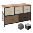 thumbnail image 2 of Mueble Buró Organizador Houzer Comoda Tela Metal 5 Cajoneras Café, 2 of 9