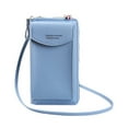 thumbnail image 1 of Jumpingount Cartera de cuero PU para mujer con cremallera de gran capacidad, tarjetero de estilo Simple, bolso para teléfono, monedero, Notecase, Type2 NO2, 1 of 6