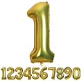 thumbnail image 1 of Globo Inflable Número 1 Para Decoración De 1er Cumpleaños Dorado, 1 of 5