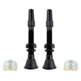 thumbnail image 3 of Neumático 40 mm Bicicleta Tubeless Presta Válvula Vástago de aleación de aluminio con tapa Negro 2 piezas JShteea Accesorios para bicicletas, 3 of 8