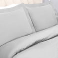 thumbnail image 6 of Superior Tierney Cotton Percale Duvet Cover Set, Twin, Platinum, 6 of 7