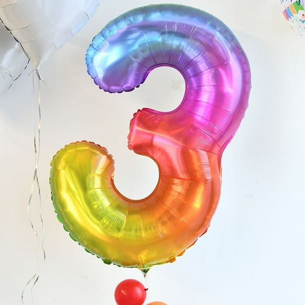 Number 3 cheap birthday balloon