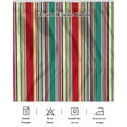 thumbnail image 5 of Green Red Striped Wrap Around Bed Skirts for King Bed 16" Drop, Bed Skirt with Adjustable Elastic Belt Dust Ruffle Bed Valance for Bedroom Hotel Luxury Farmhouse Colorful Stripes Bed Frame Cover, 5 of 7