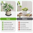 thumbnail image 4 of Uxcell 2-Pack Bandejas para Plantas, 6.3 Pulgadas ID Anti-Raíz de Resina para Macetas de Flores para Interiores/Exteriores, Bandeja de Goteo para Macetas [8.3 Pulgadas OD, Negro Gris], 4 of 6