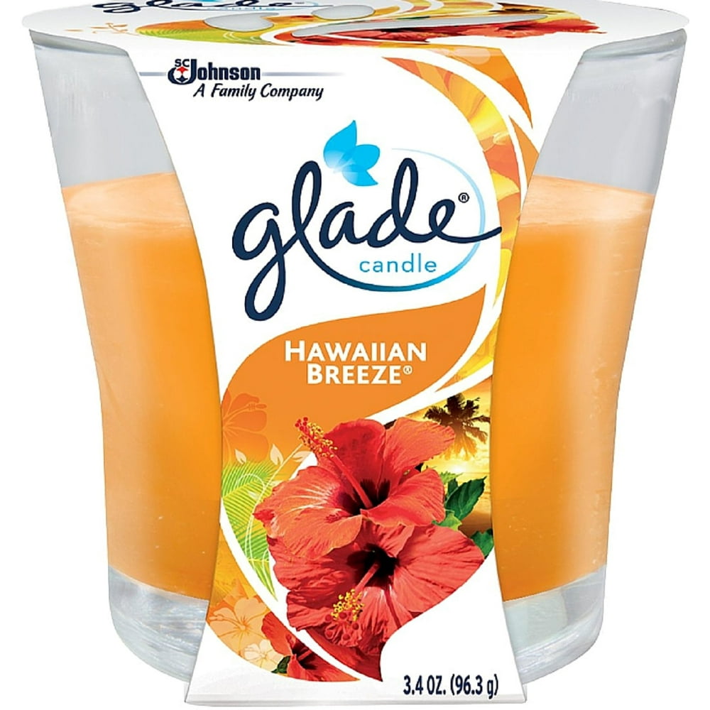 GLADE Candle Air Freshener, Hawaiian Breeze 3.4 oz