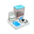 thumbnail image 3 of Dispensador automático de comida y agua para gatos Almacenamiento de comida para mascotas Dispensador de agua para mascotas Azul Con Cuenco, 3 of 9