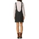 thumbnail image 3 of Vestido mini de mezclilla sin mangas para mujer Inspire Chic, con tirantes ajustables, color negro, 3 of 5