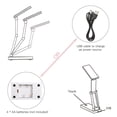 thumbnail image 2 of Foldable LED Desk Lamp, White Table Lamp Rechargeable Bedside Lamp Led Portable Desk Lamp for Reading, Office, Study, 2 of 5