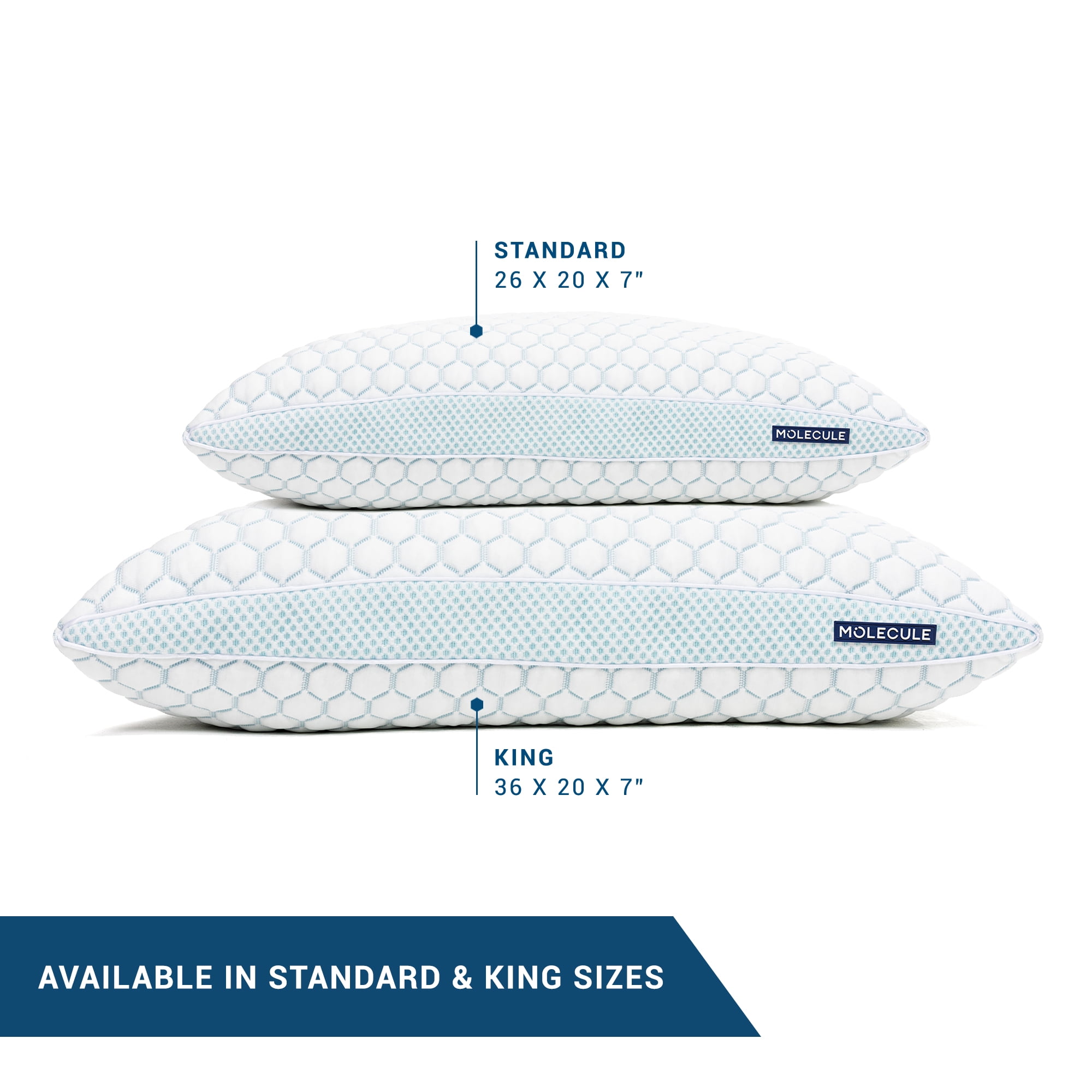 MOLECULE Infinity PRO Cooling Gel Memory Foam Adjustable Pillow, Standard