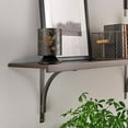 thumbnail image 3 of ClosetMaid 142800 48 X 16 Inch Solid Wood Shelf with Steel Finish, Espresso, 3 of 4