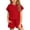 Red, variant on OGLCCG 2 Piece Outfits for Girls Summer Short Sleeve Crewneck T Shirts and Shorts Set Beach Airport Vacation Outfit 4-14 Years