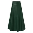 thumbnail image 3 of ZANZEA Women Spring Solid Color Zipper Big Swing Party Long Skirts, 3 of 6
