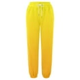 thumbnail image 4 of Fiaer Baggy Sweatpants Women Plus Size Trendy Sport Pants Gradient Elastic Waisted Drawstring Pocket Casual Trousers Yellow XL, 4 of 4