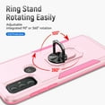 thumbnail image 6 of Xhy Moto G Power 2022 Case Military Grade Shockproof Cover Ring Holder Kickstand Support Magnetic Car Mount Dual Layer Protective Phone Case (Pink), 6 of 8