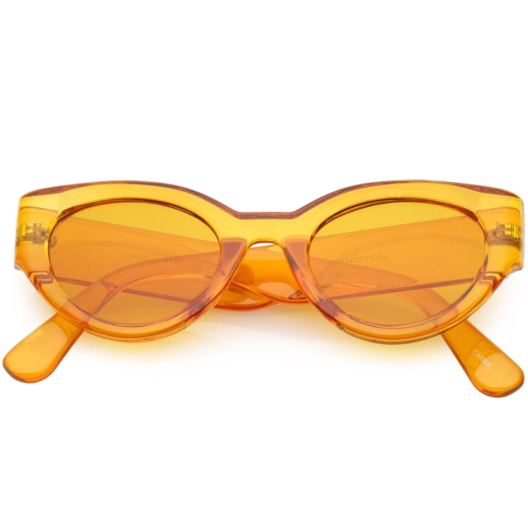 Bold Orange Cat-Eye Sunglasses Orange Cat-Eye Sunglasses #1167642 | Zenni Optical main image 3