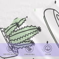 thumbnail image 4 of Coolnut 2 Pack Pure Cotton Towel Set, Soft Highly Absorbent Machine Washable Cactus Doodle Bath Towels for Pool,Sports, Yoga, Travel（489） Wash cloth, 4 of 7