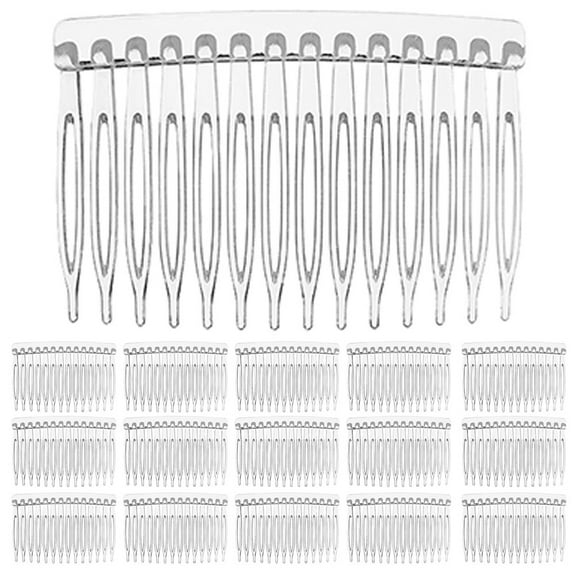 Raindrops 20 Pcs Clear Hair Combs for Women Safe to Use for Ceremony