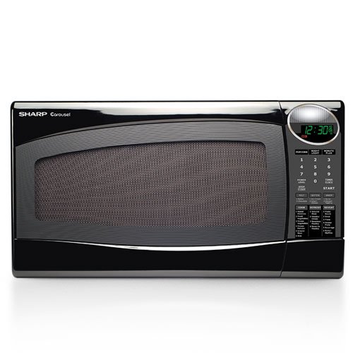 Sharp 1.4 Cu. Ft. 1100W Black Microwave