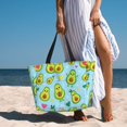 thumbnail image 6 of Balery Cartoon Avocado Beach Travel Bag - Water-Resistant, Large Capacity Lightweight Tote with 7 Pockets for Women and Men - Perfect for Beach, Pool, Gym, and Travel, 6 of 7