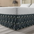 thumbnail image 1 of Garden Art Bed Skirt, Summer Flowers with Tiny Leaves and Sprouts Complex Design Reviving Nature Theme, Elastic Bedskirt Dust Ruffle Wrap Around for Bedding Decor, 4 Sizes, Multicolor, by Ambesonne, 1 of 2