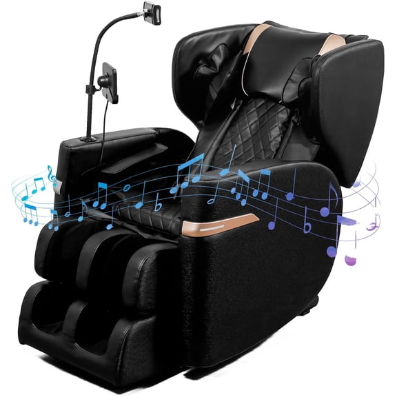 YWEN Full Body Massage Chair with Zero Gravity, Heat Therapy & Air Compression – Shiatsu Massage Recliner with Foot Rollers for Home and Office, for Women and Men