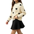 thumbnail image 2 of Lovzfmll Girl's Knit Set, Long Sleeve Top & A-Line Skirt, Casual Wear for Toddler, 1-2 Years, 2 of 6