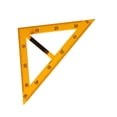 thumbnail image 3 of Abbracc Drawing Math Geometry Tool Math Geometry Ruler for Drawings Classroom School 45 Triangle, 3 of 9