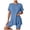Blue^EwR, variant on QGJZVUNL 2 Piece Matching Sets Women Clothing Short Sleeve Cvrewneck Tshirts Athletic Shorts Summer Outfits Size 2XL