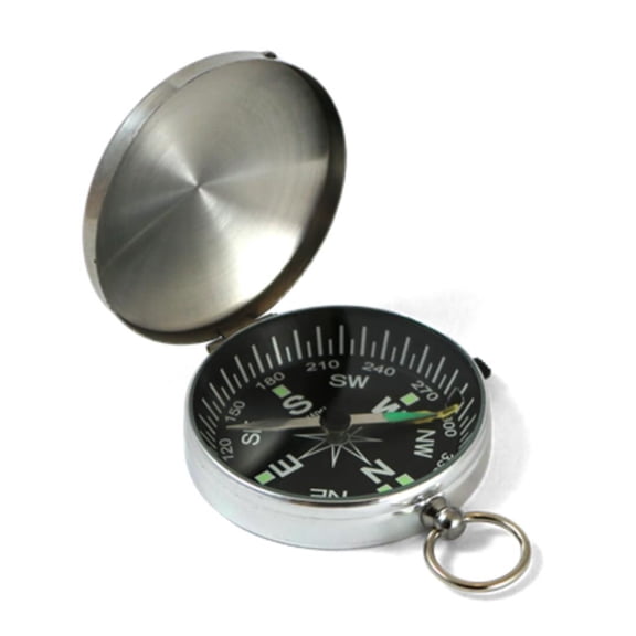 Coghlan’s Pocket Compass, Chrome Metal Case with Magnetic Needle Point for Camping and Hiking