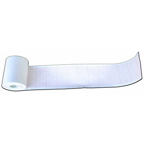 Fukuda OP-110TE Chart Paper - 63mm X 30m, RED Grid (10 Rolls)