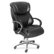 La-Z-Boy Executive Chair Black - Faux Leather - 32.8" Width x 27.8" Depth x 45.3" Height - 1 Each
