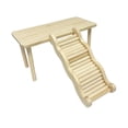 thumbnail image 3 of 2 piezas de plataforma de escalada para hámster, plataforma para mascotas, escalera decorativa, accesorio para jaula Mesa M y escalera L, 3 of 7