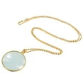 thumbnail image 1 of YUANOU Utility Monocle Lens Necklace With 5x Magnifier Coin Magnifying Glass Pendant(Gold), 1 of 7