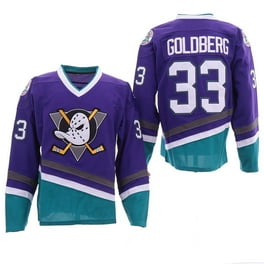 Elite Ink Greg Goldberg Signed Purple Mighty Ducks Hockey Jersey
