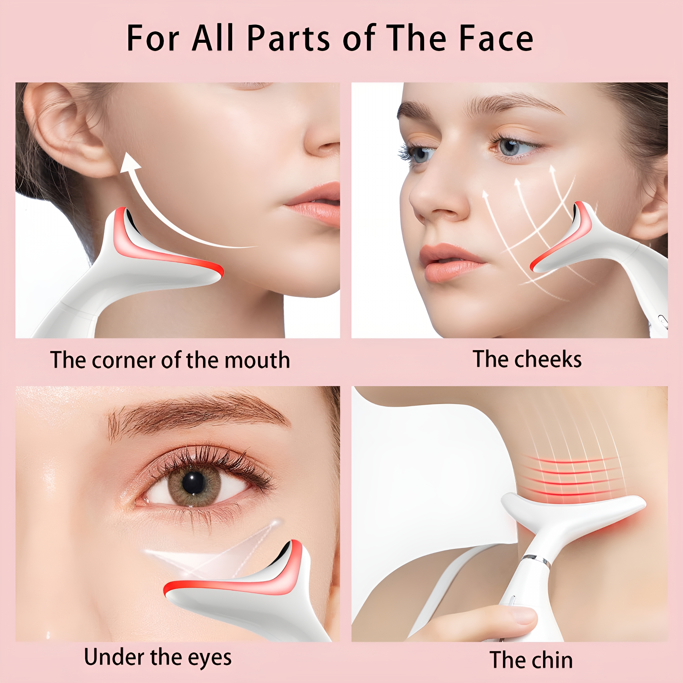 XIRQI 2026 New Red Light Therapy for Face and Neck, Facial Wand, Multifunctional Facial-Device for Home,Spa,Travel,Skincare