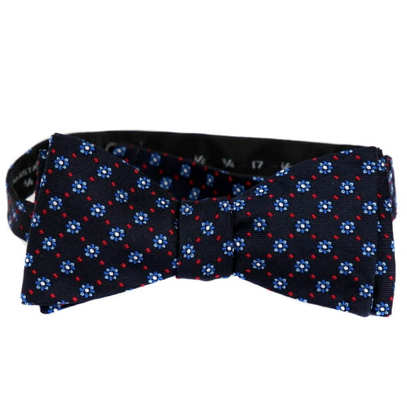 BuyYourTies - FBTZ-26 Mens Aficionado Self Tie Navy Red Blue