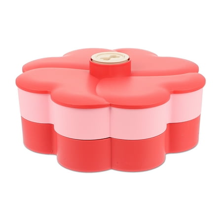 

Frcolor 1pc Double Layers Dried Fruit Platter Nut Serving Platter Dried Fruit Tray